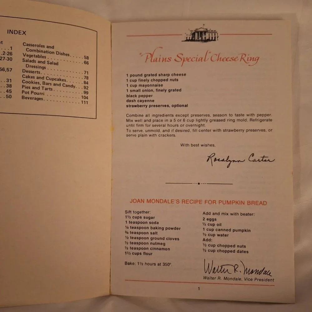 Volunteer Realty Co Cookbook Tennessee Nashville Rosalynn Carter‎ 1970s Recipes